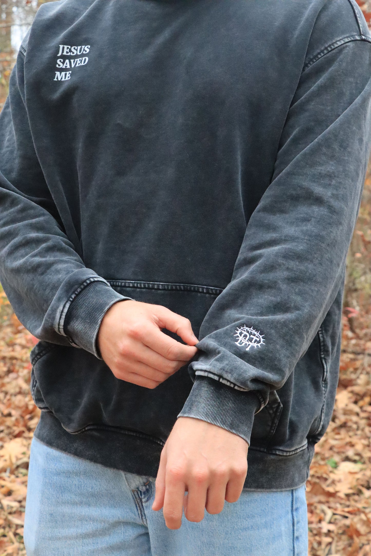 "Jesus Saved Me" Oversized Hoodie